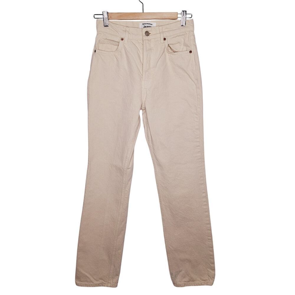 Reformation Cynthia Long in Almond